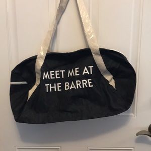 Meet Me At The Barre Gym Bag